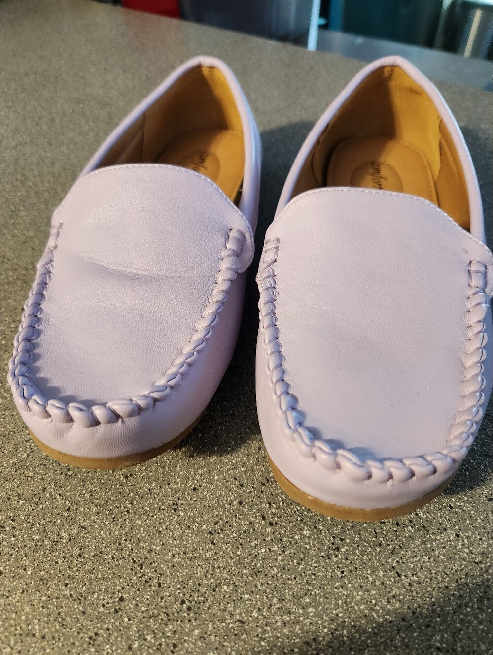 comfortview Lavender Slip-On Moccasins